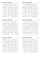 Aperçu - Jeux - Arithmétique mentale - Multiplication et Division - Bingo - Page 2