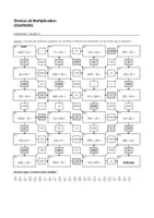 Aperçu - Feuilles d'exercices - Arithmétique mentale - Multiplication et Division - Labyrinthe - (Niveau 1, Niveau 2, Niveau 3) - Page 3