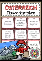 Vorschau - Spiele - Österreich – Gesprächskarten und Sprechanlässe | Plauderkärtchen - Deckblatt