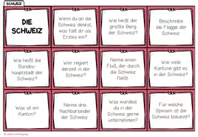 Vorschau - Spiele - DIE SCHWEIZ - Plauderkärtchen - Seite 1