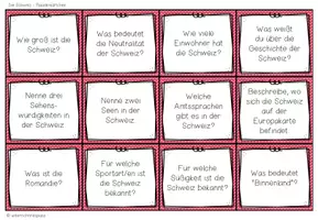 Vorschau - Spiele - Schweiz – Gesprächskarten und Sprechanlässe | Plauderkärtchen - Seite 2