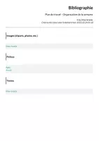 Aperçu - Apprentissages en autonomie - Plan de travail - Organisation de la semaine - Page 1