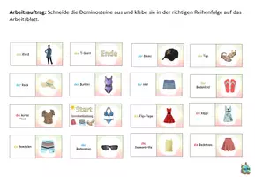 Aperçu - Jeux - Domino "Sommerkleidung" Allemand - Page 3