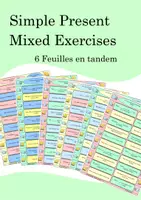 Aperçu - Feuilles d'exercices - Feuilles en tandem Simple Present Mixed Exercises - Anglais - Page de couverture