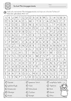 Vorschau - Arbeitsblätter - Suchsel Märchen | Märchengegenstände | Buchstabengitter | differenziert - Seite 3