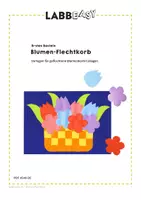 Vorschau - Mal- und Bastelvorlagen - Blumen-Flechtkorb - Schneidevorlagen zum Flechten - Seite 2