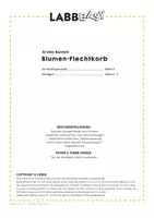 Vorschau - Mal- und Bastelvorlagen - Blumen-Flechtkorb - Schneidevorlagen zum Flechten - Seite 3