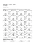 Aperçu - Feuilles d'exercices - Arithmétique mentale - Addition - Labyrinthe - (Niveau 1, Niveau 2, Niveau 3) - Page 3