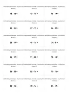 Aperçu - Fiches - Arithmétique mentale - Soustraction - Fiches - Page 2