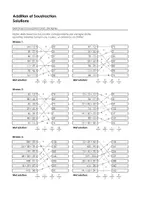Aperçu - Feuilles d'exercices - Arithmétique mentale - Addition et Soustraction - Exercices d'association avec des lignes - Page 1