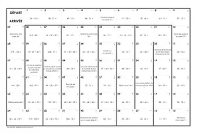 Aperçu - Jeux - Arithmétique mentale - Addition et Soustraction - Jeu de dés - Page 1