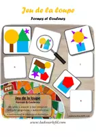 Aperçu - Apprentissages en autonomie - Jeu de la loupe - Formes et Couleurs - Page de couverture