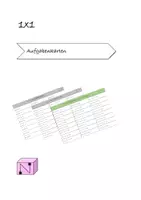 Vorschau - Stationenlernen - 1 x 1 Aufgabenkarten + Lösungen - Seite 1