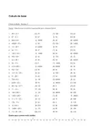 Aperçu - Feuilles d'exercices - Arithmétique mentale - Calculs de base - Choix multiple (Niveau 1, Niveau 2, Niveau 3) - Page 2