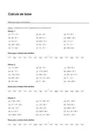 Aperçu - Feuilles d'exercices - Arithmétique mentale - Calculs de base - Exercices avec mot solution - Page de couverture