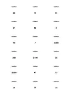 Aperçu - Fiches - Arithmétique mentale - Calculs de base - Fiches - Page 1