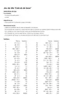 Aperçu - Jeux - Arithmétique mentale - Calculs de base - Jeu de dés - Page de couverture