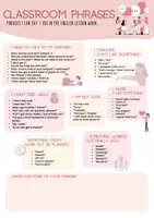 Vorschau - Arbeitsblätter - Classroom Phrases English for the English Classroom - Seite 1