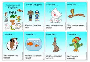Vorschau - Spiele - Lesespiel Englisch "Pets" (Ich habe, wer hat...) - Seite 3