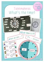 Vorschau - Arbeitsblätter - Tafelmaterial - What's the time? - Deckblatt