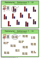 Vorschau - Fördermaterial/Inklusion - Mathe-Kartei: Zahlenraum 7 bis 10 (Inklusion, Sonderpädagogik) - Seite 2