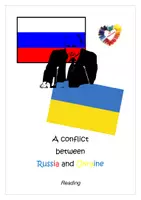 Vorschau - Stundenentwürfe - Materialpaket: Ein Konflikt zwischen Russland und der Ukraine Portfolio- Reading-mit Bild-Wortkarten auf deutsch/englisch - Deckblatt
