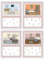 Vorschau - Arbeitsblätter - Rooms in a house - Scrambled Words - Seite 3