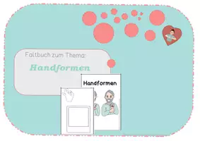 Vorschau - Arbeitsblätter - Faltbuch zum Thema "Handformen" - Deckblatt