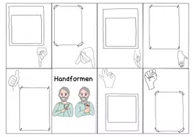 Vorschau - Arbeitsblätter - Faltbuch zum Thema "Handformen" - Seite 2