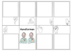 Vorschau - Arbeitsblätter - Faltbuch zum Thema "Handformen" - Seite 3