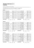 Aperçu - Feuilles d'exercices - Additionner et soustraire des nombres décimaux - Exercices d'association avec des lignes - Page 1