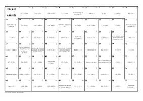 Aperçu - Jeux - Additionner et soustraire des nombres décimaux - Jeu de dés - Page 1