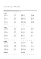 Aperçu - Feuilles d'exercices - Nombres décimaux (kit pédagogique) - Page de couverture