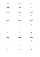 Aperçu - Fiches - Nombres décimaux - Multiplication - Fiches - Page 1