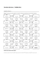 Aperçu - Feuilles d'exercices - Nombres décimaux - Multiplication - Labyrinthe - (Niveau 1, Niveau 2, Niveau 3) - Page de couverture