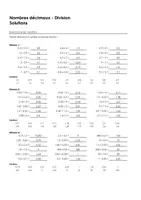 Aperçu - Feuilles d'exercices - Nombres décimaux - Exercices avec solutions - Page 1