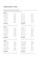 Aperçu - Feuilles d'exercices - Nombres décimaux - Exercices d'association avec les mots solution - Page de couverture