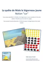 Aperçu - Jeux - La quête de Malo - Notion "sur" - Page de couverture