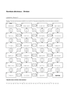 Aperçu - Feuilles d'exercices - Nombres décimaux - Labyrinthe - (Niveau 1, Niveau 2, Niveau 3) - Page 2