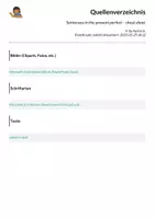 Vorschau - Arbeitsblätter - Sentences in the present perfect - cheat sheet - Seite 1