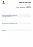 Vorschau - Arbeitsblätter - Sentences in the past simple - cheat sheet - Seite 1