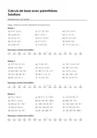 Aperçu - Feuilles d'exercices - Nombres décimaux - Exercices avec mot solution - Page 1