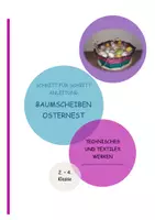 Vorschau - Anderer Materialtyp - Schritt für Schritt Anleitung Baumscheiben Osternest - Deckblatt
