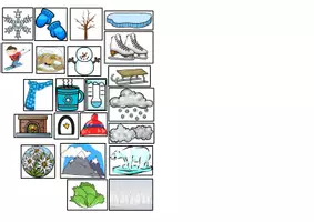 Aperçu - Feuilles d'exercices - Mur de mots : vocabulaire de l'hiver - Page 3