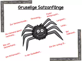 Vorschau - Arbeitsblätter - gruselige Satzanfänge - Seite 2