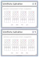 Vorschau - Stationenlernen - Kartei schriftliche Subtraktion - Seite 2
