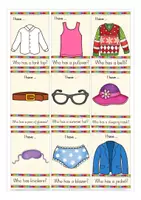 Aperçu - Jeux - I have ... Who has ...? CLOTHES English Anglais - Page 3
