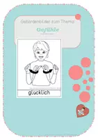 Vorschau - Fördermaterial/Inklusion - Gefühle · Cliparts und Begriffe in der Gebärdensprache · DGS - Deckblatt