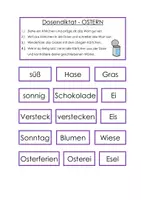 Vorschau - Stationenlernen - Dosendiktat - Ostern - Seite 1