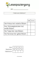 Vorschau - Arbeitsblätter - Lesespaziergang Frühblüher - Seite 3